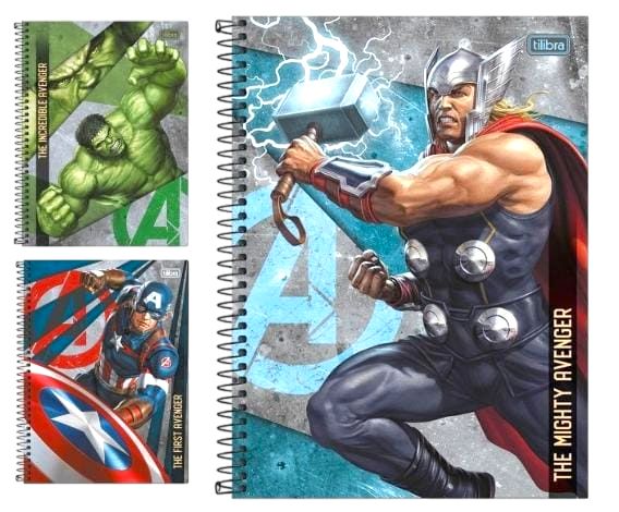 CADERNO C.D. 1X1 AVENGERS